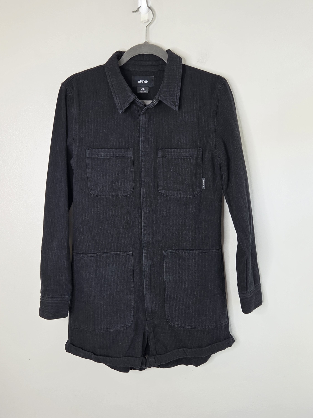 Atwyld No Service Jumper Black Ribbed Denim